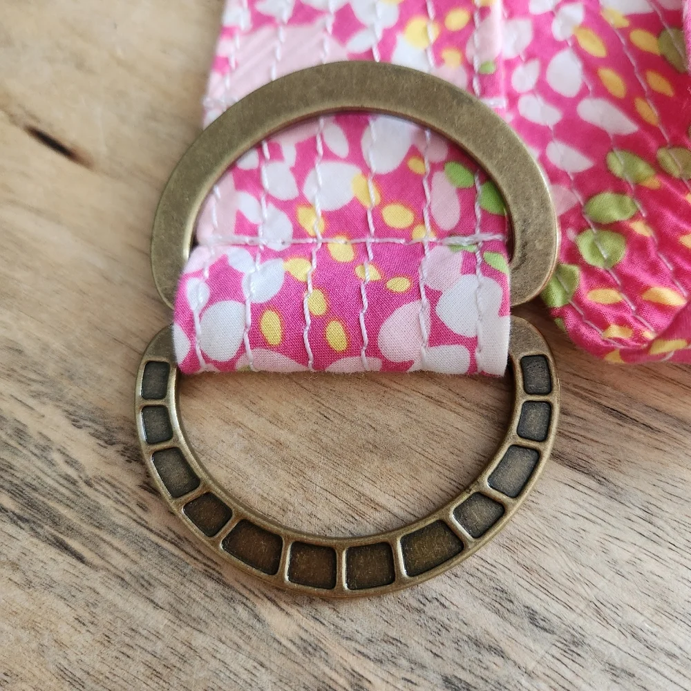 J Crew Pink Floral Fabric Belt Small/Medium - Picture 7 of 14